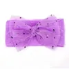 Cute Lace Bows Baby Newborn Headband Hair Bow with Star Moon Cartoon Toddler Girls Headwear Gifts Photo Props