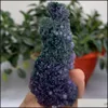 Arts et artisanat cadeaux maison jardin petite taille pierre d'agate de raisin naturel cristal de guérison spécimen minéral pierre précieuse livraison de goutte