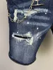 DSQ PHANTOM TURTLE Jeans Mannen Jean Heren Luxe Designer Skinny Ripped Cool Guy Causaal Gat Denim Modemerk Fit Jeans Man Washed2062