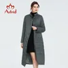 Cappotto da donna Astrid Spring Warm Thin Cotton Jacket Long Slim fit fashion Colletto alla coreana di alta qualità Outwear trend Parka 7215 201127