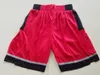 Pantalones cortos de baloncesto Morado Blanco Rojo Vintage Pantalones transpirables Pantalones de chándal Pantalones cortos clásicos Ciudad cosida
