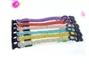 Leopard LED Dog Collar Solid Color Nylon Dog Pet Flashing Night Light Up Lead Necklace Adjustable Collars