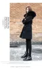 Cappotto di cotone di media lunghezza femminile pelo di agnello invernale Silm vestiti con cappuccio festa delle donne 201027