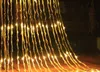 3x3m شلال الأضواء Icicle String Lights 320 LEDS Meteor Shower Rain Fairy String Christams Wedding Holiday Garland AC.110V-240V