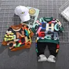 Kleidung Kinder Kleidung Jungen Set Herbst Kleinkind Baby Hoodie + Hose 2 Stück Outfit Anzug Kinder