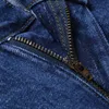 TIGER CASTLE taille haute 100% coton hommes jeans classiques baggy marque mâle droit denim pantalon printemps hiver épais jeans hommes 201128