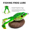 New Duck Fishing Lure 13.5g-9.5cm Ducking Fishing Frog Lure 3D Eyes Artificial Bait Silicone Crankbait Soft Carp Lure
