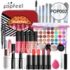 29 Sztuk Fundacja Makijaż Zestaw Eyeshadow Palette Eyeliner Eyebrown Mascara Balon Makijaż Szczotki Ustawia Pop001