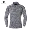 Vestes de course FANNAI veste pour hommes hommes coupe-vent à manches longues t-shirt séchage rapide Sports de plein air randonnée maillot manteau