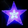 8 Modes Play LED Star Light 22CM Big Star Waterproof LED Single String Light AC220V Hang on Christmas Tree Decoration Light Y200903