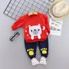 2020 New Spring Baby Boys Tracksuit Kids Long Sleeve Top Leisure Streamers Pants 2pcs Children Clothing Infant Sets Sport SuitsX103332137