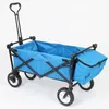 Dobrável Jardim Vagão com Canopy 4 Wheel Folding Camping carrinho dobrável Festival Trolley Adjustable Handle GGD2339 transporte rápido livre mar