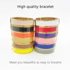 Fashion Horse Bangle womens size 17 Plating 18K Gold Ladies Men's Color Enamel Jewelry Trend Letter Buckle Titanium Steel Bra301m