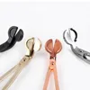 Stainless Steel Snuffers Candle Wick Trimmer Rose Gold Candle Scissors Cutter Candle Wick Trimmer Oil Lamp Trim scissor Cutter