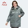 Astrid bahar yeni varış kadın ceket gevşek giyim dış giyim yüksek kalite artı boyutta orta uzunlukta moda ceket am8612 200928