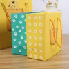 Unicorno di cartone animato Borsa a mano per la scuola Confezione regalo Baby Shower Party Bomboniere per bambini Decorazione di compleanno in carta