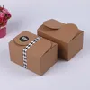 Kraft Paper Boxes Mooncake Chocolate Packaging Pudełko do przechowywania Pieczenia kartonów żywności