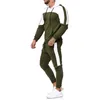 Sport Suit Tracksuit Men's Autumn Patchwork Sweatshirt Tops Pants Sets Sports Suit Tracksuit Big Size Casual Sportswear#g30