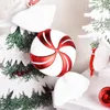 Świąteczne dekoracje układy sceny Ozdoby prezentowe wisiorka DIY Candy 30 cm czerwony i biały kolor cukierkowy układ sceny 201204