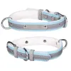 Pet Collars Fleece-bottomed Microfiber Can Be Engraved In Various Sizes Five Colors Reflective Dog Cat Collar