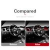 For Ford Mustang 2009-2013 Carbon Fiber Car Stickers Dashboard Instrument Panel Trim Cover Decorative Strips