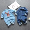 赤ちゃんの女の子の男の子のための秋の冬の生まれたばかりの赤ちゃんの服のロンパース赤ちゃん子供のための全体的な子供たちのためのオーバーオール