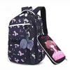 OKKID enfants sacs d'école pour les filles russie école primaire sac à dos mignon fleur impression rose sac à dos cartable fille livre sac LJ201225