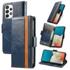 Business Magnetic Leather Wallet Cases Deluxe Flip Cover Card Slot för Samsung S21 Fe S22 Plus Ultra A13 A33 A53 A73 A03 Core A03S6547316