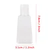 30 ml lege handsinitizer plastic fles met flip cap trapezoïde vorm fles voor make-up remover desinfecterende vloeibare steekproefflessen BC B4196