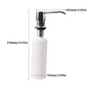 White Liquid Soap Dispenser Lotion Pump Cover Built in Kitchen Sink Countertop Cooking Tool Utensils Kitchen Accessories19195224