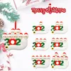 Ornamento de Natal quente DIY Cumprimentos Quarentine Enfeites de Natal 2020 Party Pandemic Social Distanciamento de Árvore de Natal Acessórios