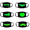 DHL Star Bear luminous Designer Masks dust proof thermal face masks pure black printed masks can be washed and reused