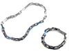 Bracelete de colar para homem mulher pingente colares moda unisex cadeia braceletes jóias 5 cor