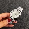 Relojes de marca de moda para mujer y niña, reloj de pulsera de cuarzo con esfera giratoria de cristal, banda de acero y metal, reloj de pulsera de cuarzo P19