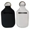 Neopren -Schlüsselbund -Sublimation Blankes Parfümflaschenabdeckung 30ml Hand Sanitisator Flaschenabdeckung Rechteck Form Chapstick Halter Bk60823386674