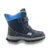 Apakowa winter kinderen schoenen midden-kalf PU lederen waterdichte martin laarzen kinderen snowboots jongens rubberen laarzen mode sneakers LJ201029