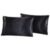 Ensemble de literie 4 pièces Luxury Satin Silk Queen King Size Lit Set couette couette couchet à plat et lit de lit de lit ajusté 20109142069