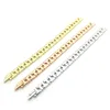 Europe America Fashion Style Lady Women Titanium steel T Initials Wide Chain Bracelet 3 Color