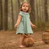Baby klänning nyfödd designer spansk stil frocks spädbarn födelsedag dop bomull frocks toddler girl spanien tunika 20220228 Q2