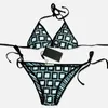 Hoogwaardige dames mode -zwempakken Designer Dames Mix Swimsuitsontwerpers Multicolors Summer Bikini Set
