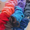 50pcs / påse 4cm nylon godis färg elastisk band för baby flickor nya mode hästsvans barn hår ringar jul scrunchies smycken