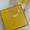 Stylish Luxury Designer Jewelry Classic Brooch Rectangle Letter Jewellry Gold Broochs Pins Clothes Ornament Wedding Party High Quality