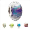 Alliage Perles Lâches Bijoux Arrivée Brillant Européen De La Mode Charmes Verre De Murano Fit Pandora Style Bracelets Pour Femmes Diy Accessoires Drop