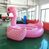 67 Osoba nadmuchiwane gigantyczne różowe basen Flamingo Float Large Lake Float Replative Float Island Water Toys Basen Raft3848152