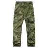 Moda- tubarão pele Militar tático Carga Pants Men selva Quente Camping Escalada Plano revestimento impermeável calças compridas Windproof Camo