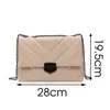 Shopping Bags Casual v Line Crossbody for Women Fashion Female Shoulder Office Lady Solid Color Handbags and Purses Sac a Main 220310