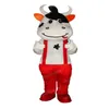 Costume da mascotte di mucca da latte bianco e nero Abiti da personaggio dei cartoni animati di alta qualità Costumi in maschera Costumi per adulti Taglia per abito da festival