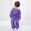 Neonato kigurumi marinaio luna viola luna gatto costumi cartone animato flanella flanella per neonati di pagliaccetto per pigiama abbigliamento per dormire c10187904602