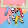 S2825 Fashion Jewelry Cartoon Fruit Lovely Panda Key Chain Charms Pendant Man Woman Lovers Key Chain Ring Bag Car Key Ring