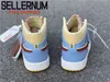 1 أحذية منتصف SE خوف Maison Chateau Rouge Retro Pale Vanilla Cinnamon Blue Yellow Men Outdoor Shoes